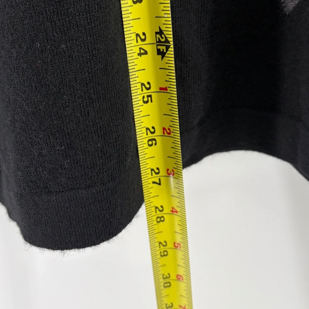 ML MATERIAL LONDON Mens V Neck Argyle Sweater‎ WOOL Black White Grey Size L